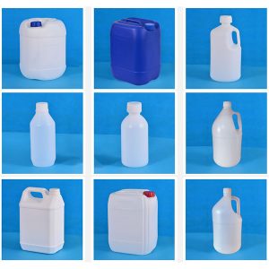 Récipient moulé par soufflage pour réactifs chimiques de haute pureté