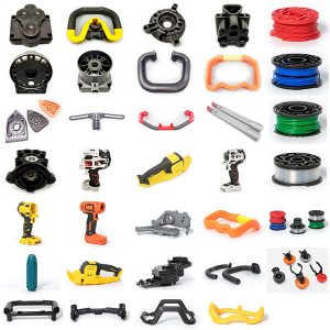 composants d'outils électriques moulés par injection thermoplastique