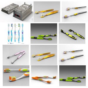 moule d'injection pour brosse à dents