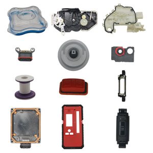 Produits en silicone moulés par injection bicolore